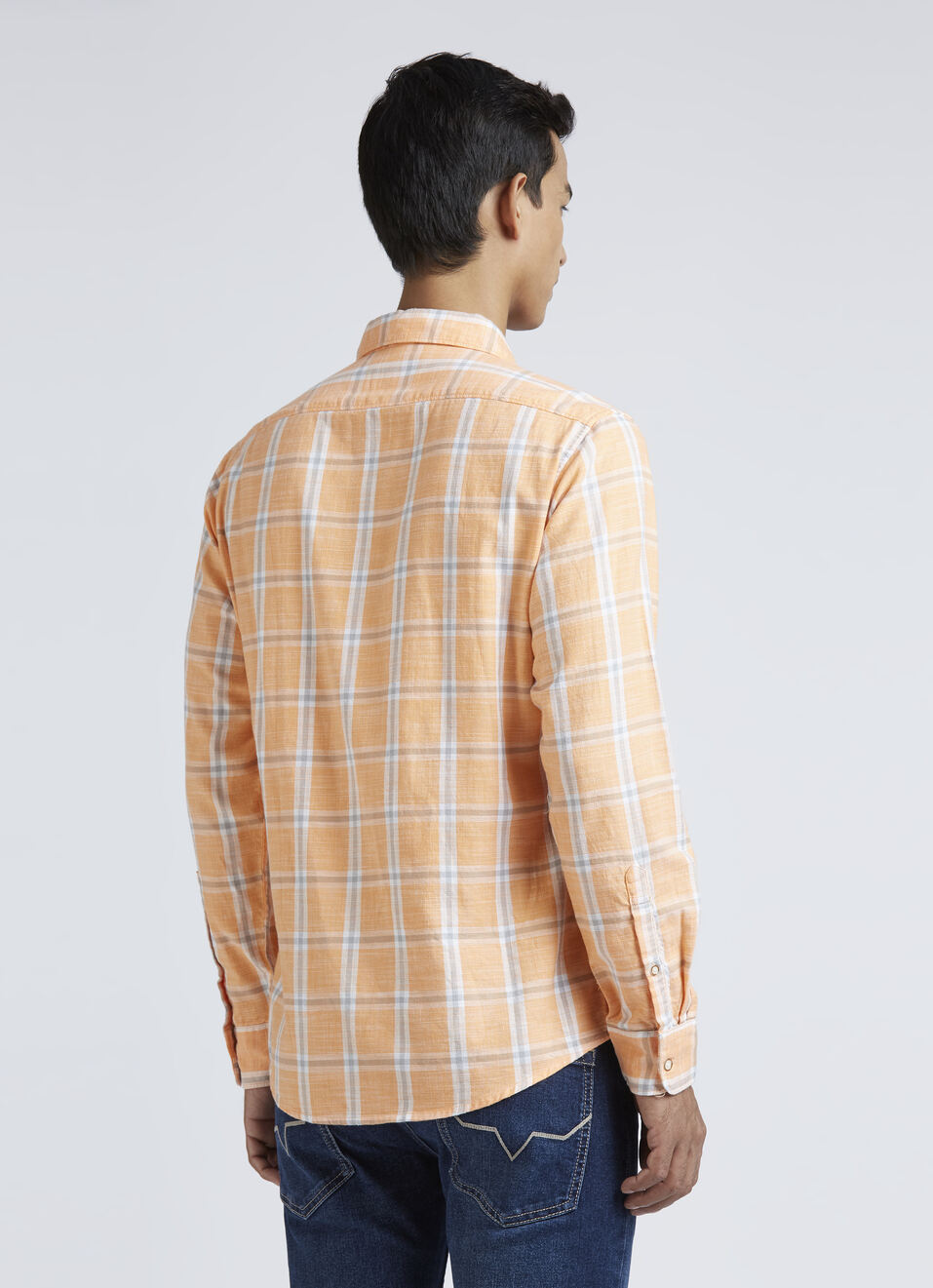 Yellow Check Full Sleeve Shirt, , large image number 2