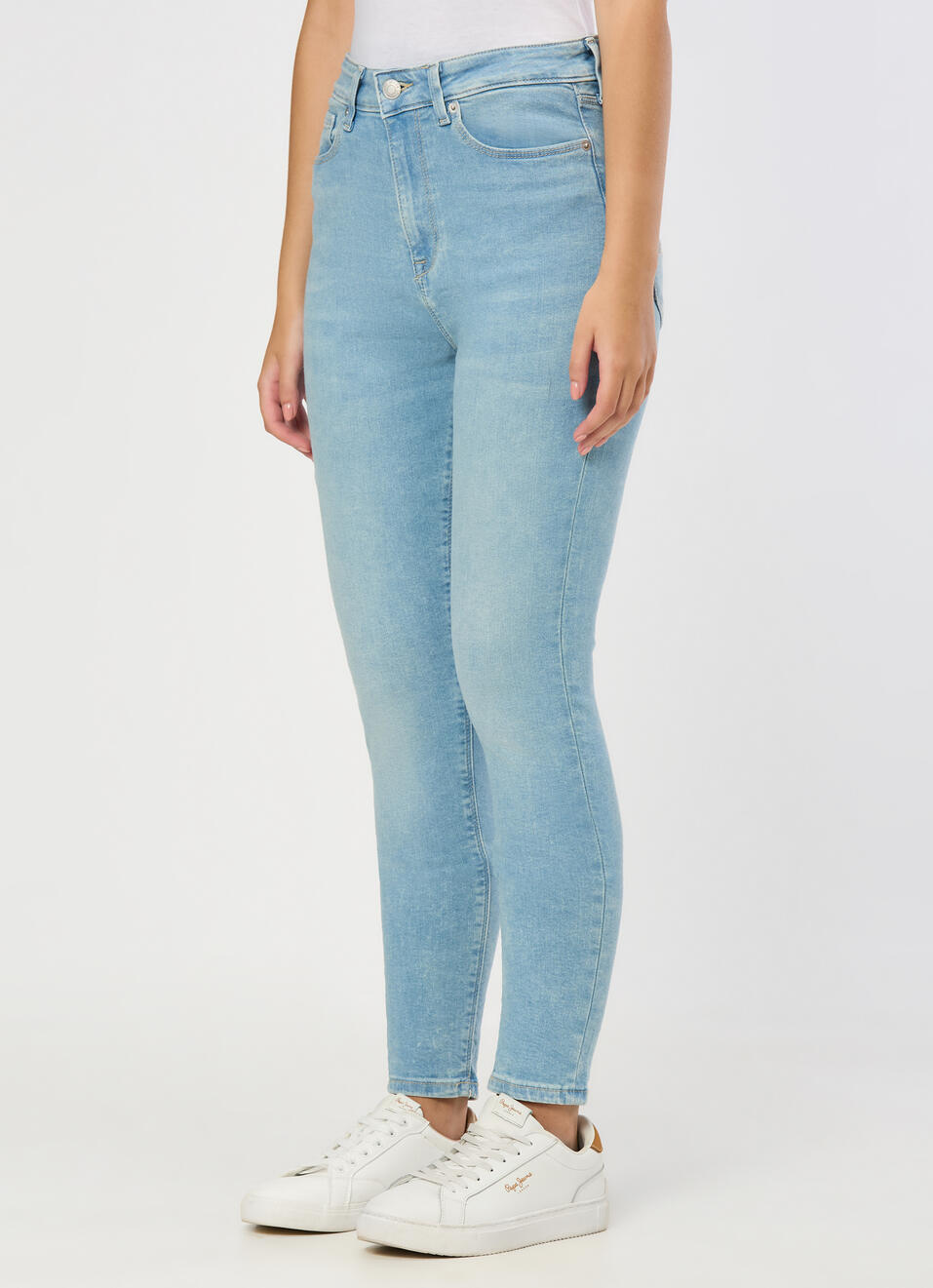Women Super Light Tinted Used Skinny Jeans, , large image number 3
