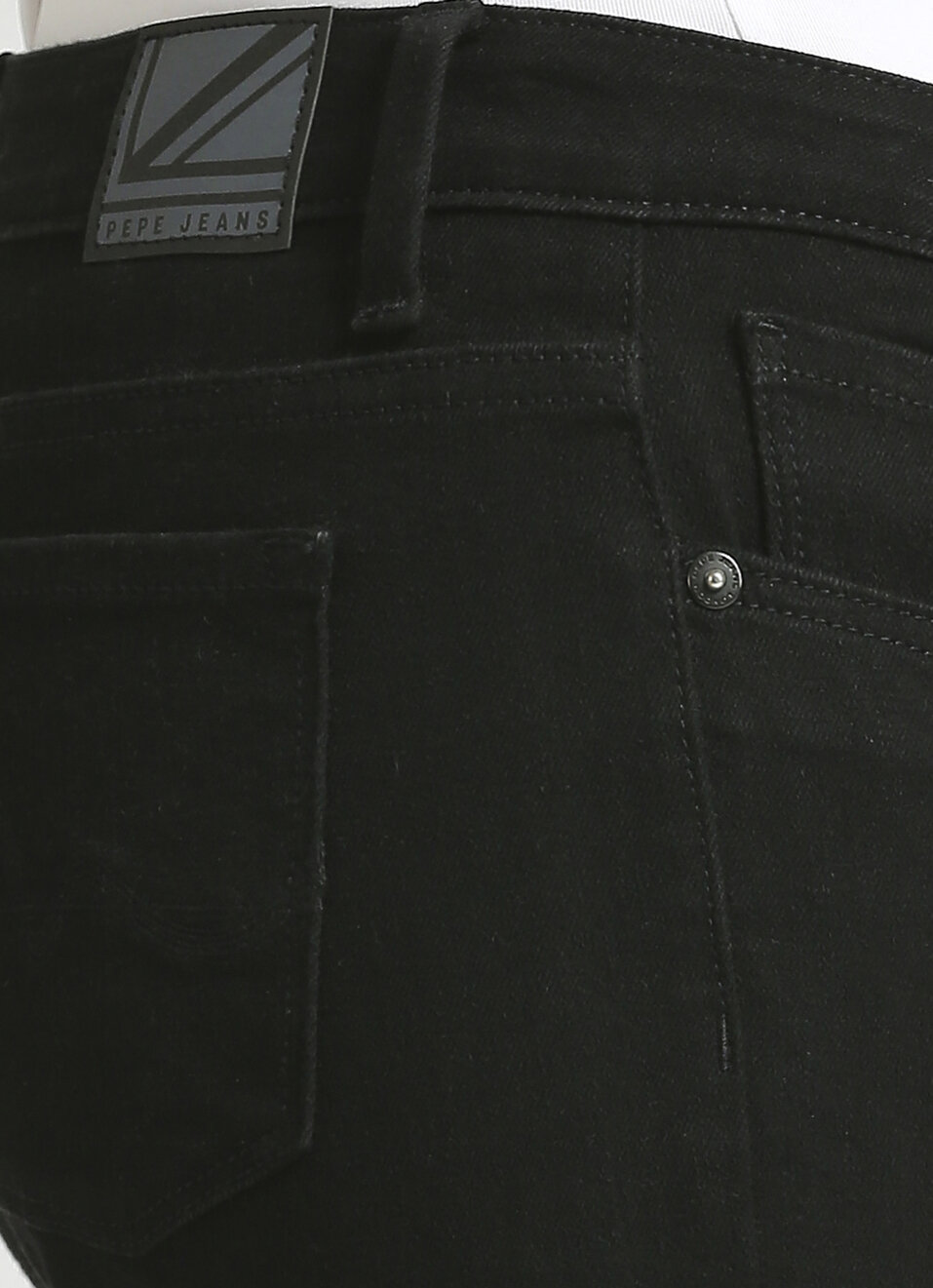 Lola Jet Black Mid Waist Skinny Fit Jeans, , large image number 4