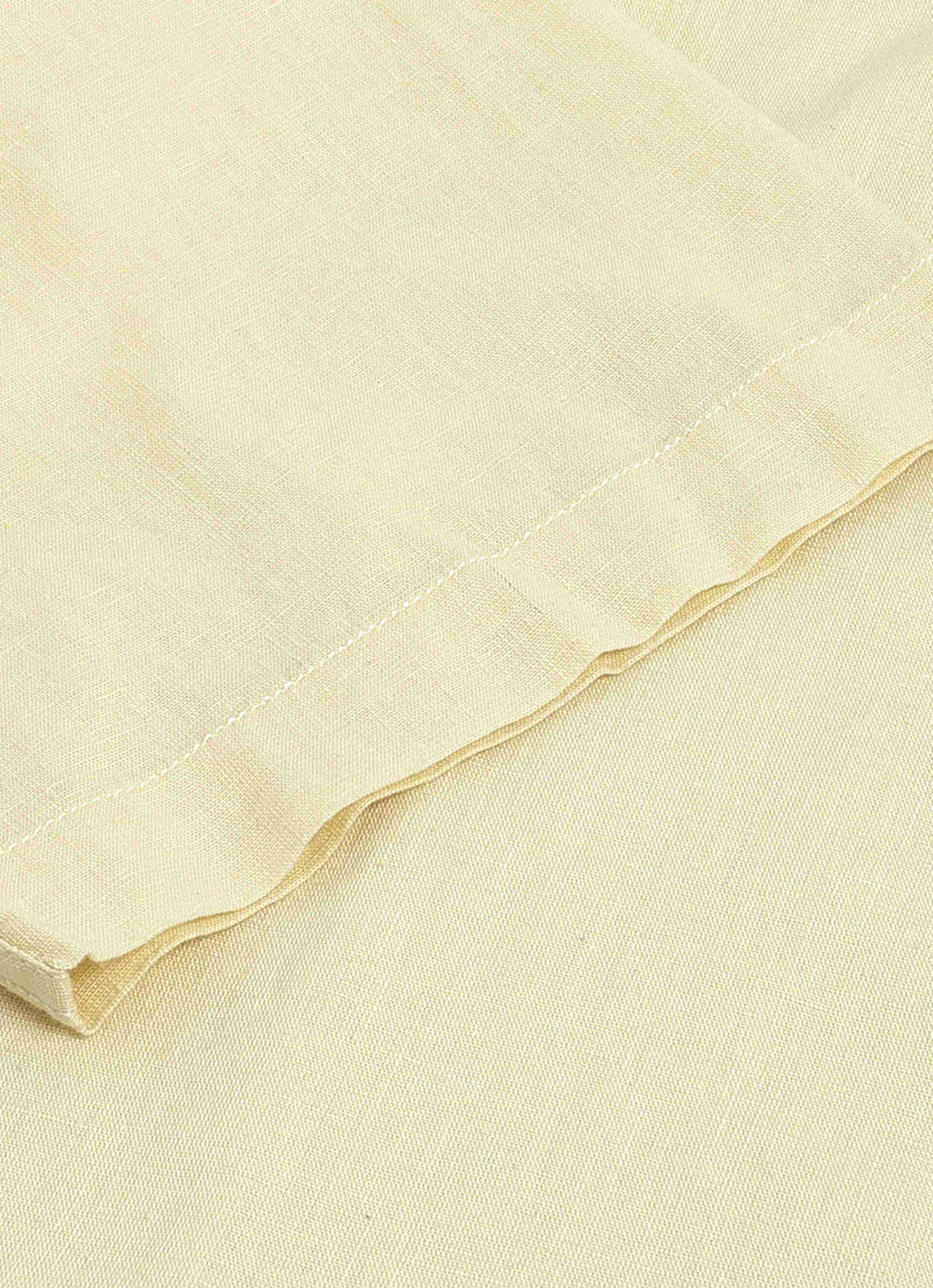 Men Yellow Solid Short Sleeve Shirt, , large image number 8