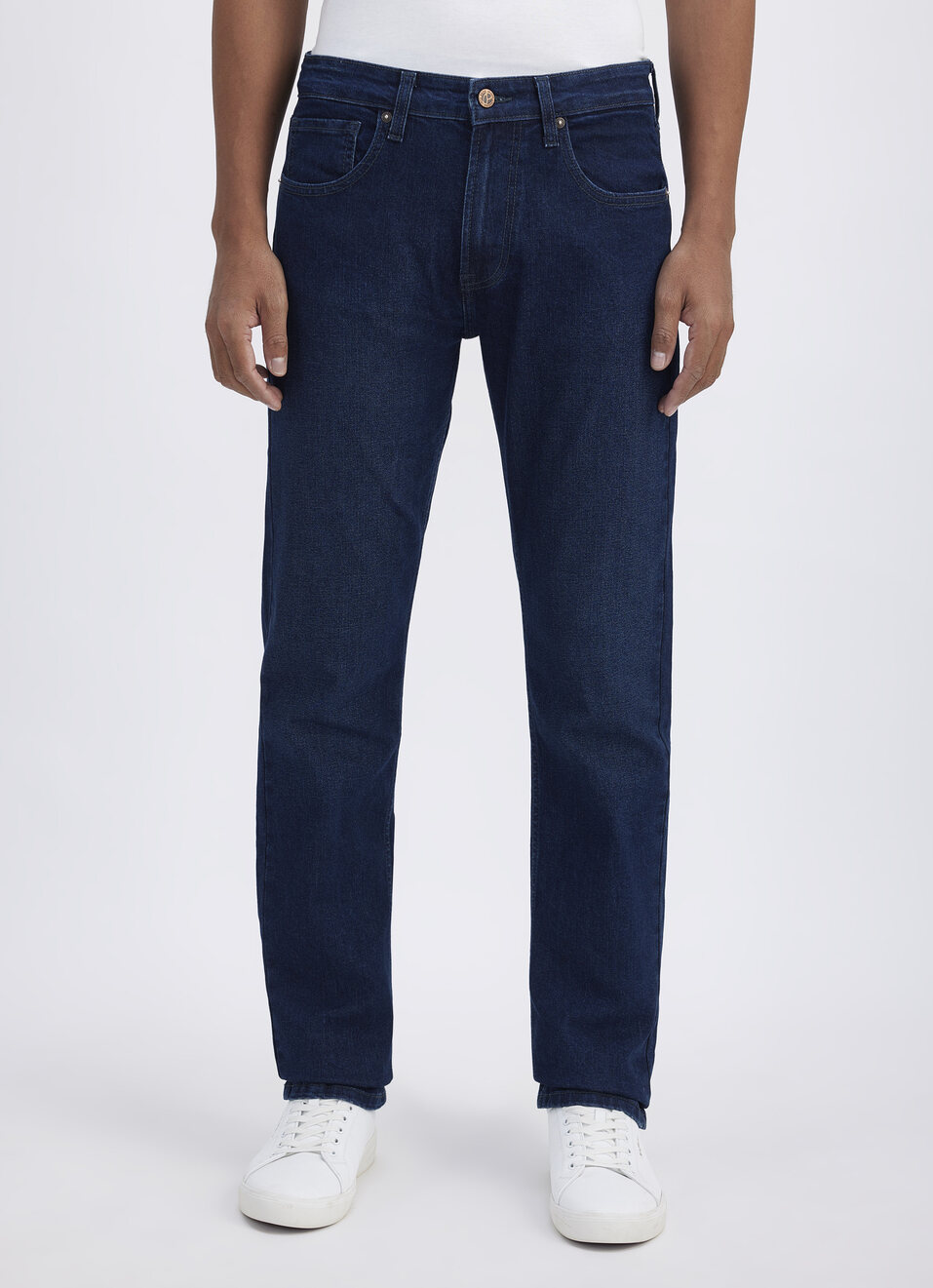 Men Tinted Blue Stretch Straight Fit Mid Rise Jeans, , large image number 1
