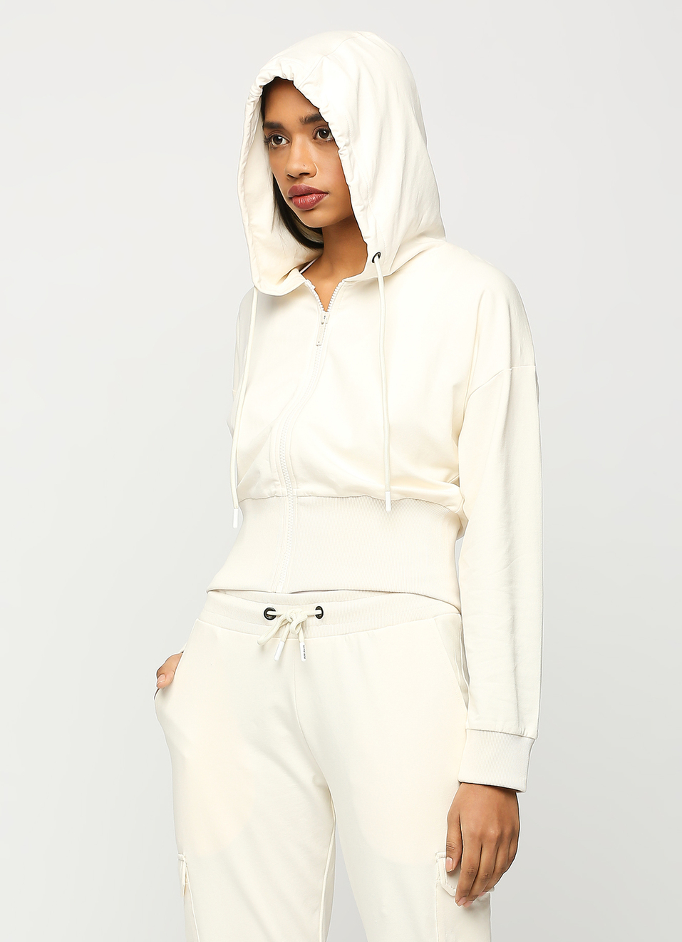 Ecru Full Sleeve Sweatshirt, , large image number 3
