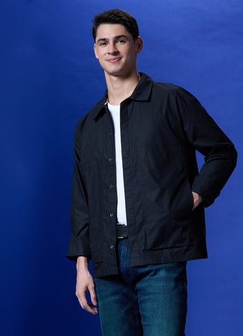 Black Full Sleeve Oversized Shirt