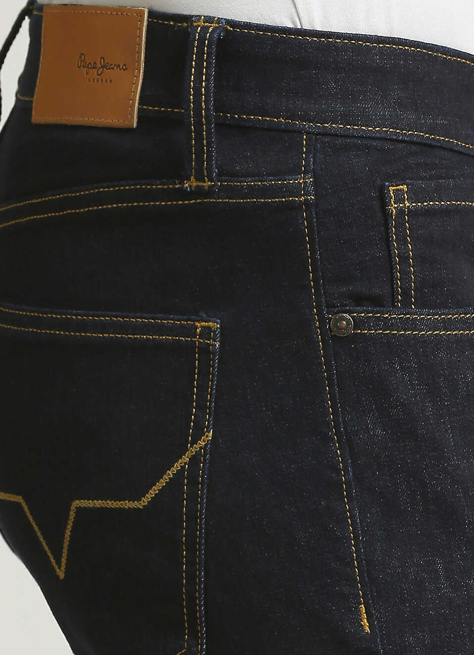 Vapour Dark Blue Mid Rise Slim Fit Jeans, , large image number 4