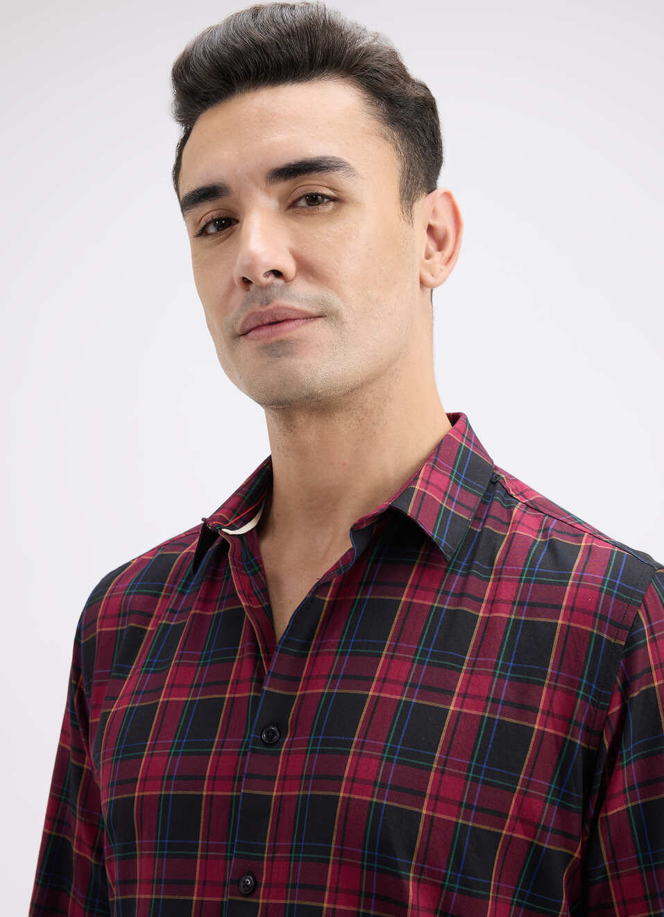Men Wine Stripe Full Sleeve Shirt, , large image number 4