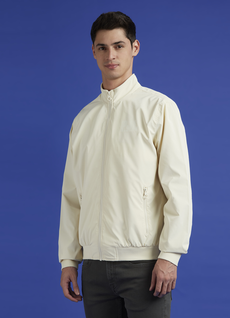 White Lightweight Full Sleeve Jacket, , large image number 3