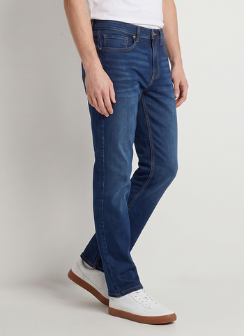 Men Dark Wash Stretchable Bootcut Jeans