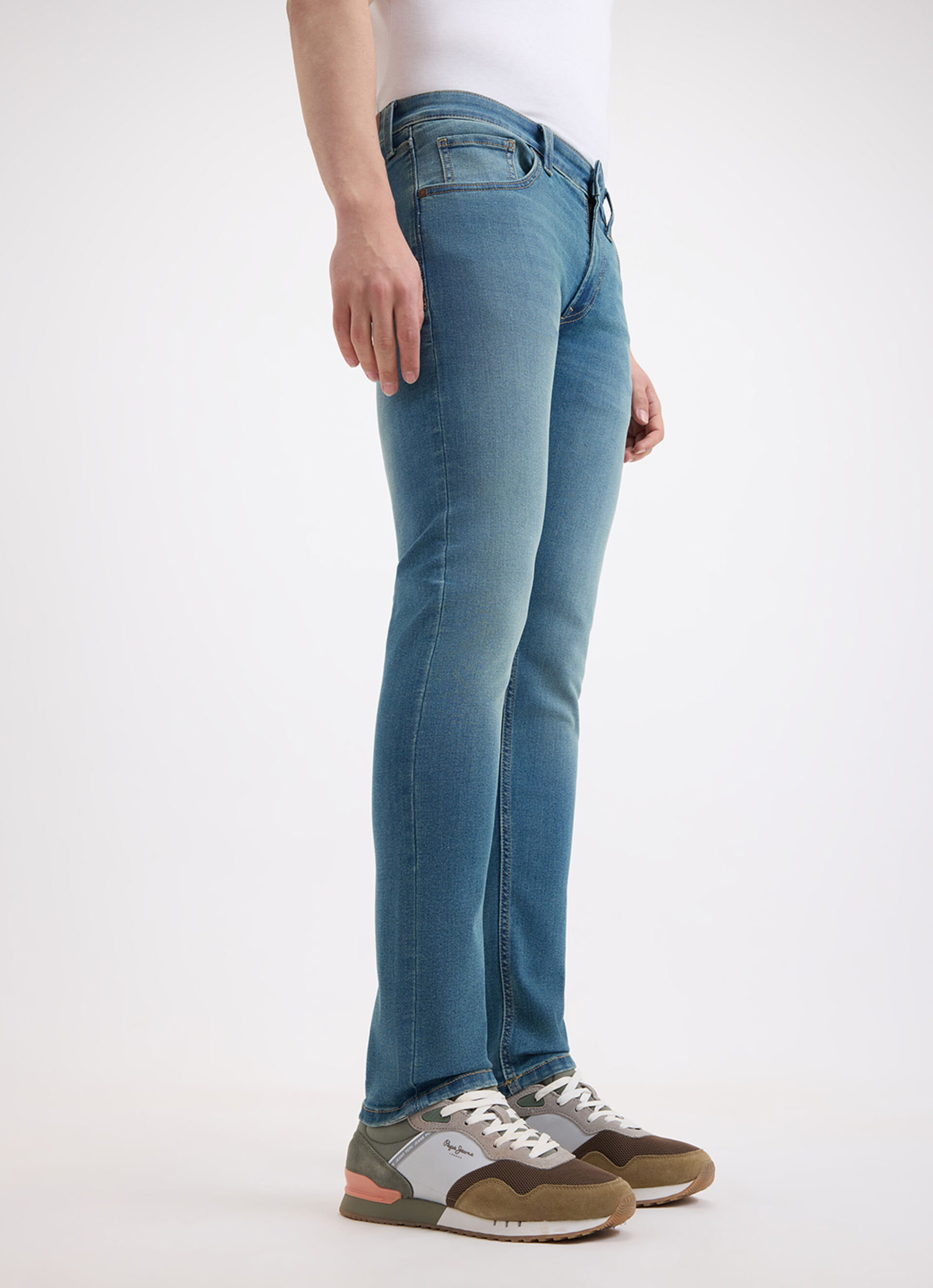 Men Green Slim Tapered Fit Low Rise Jeans, , large image number 8