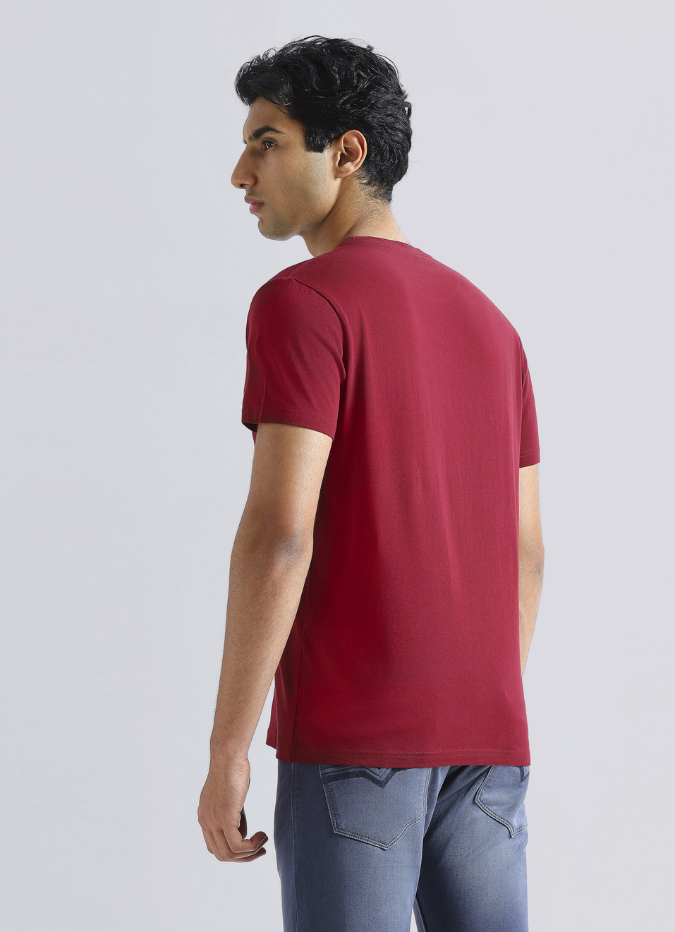 Red Graphic Print Short Sleeve T-shirt, , large image number 2