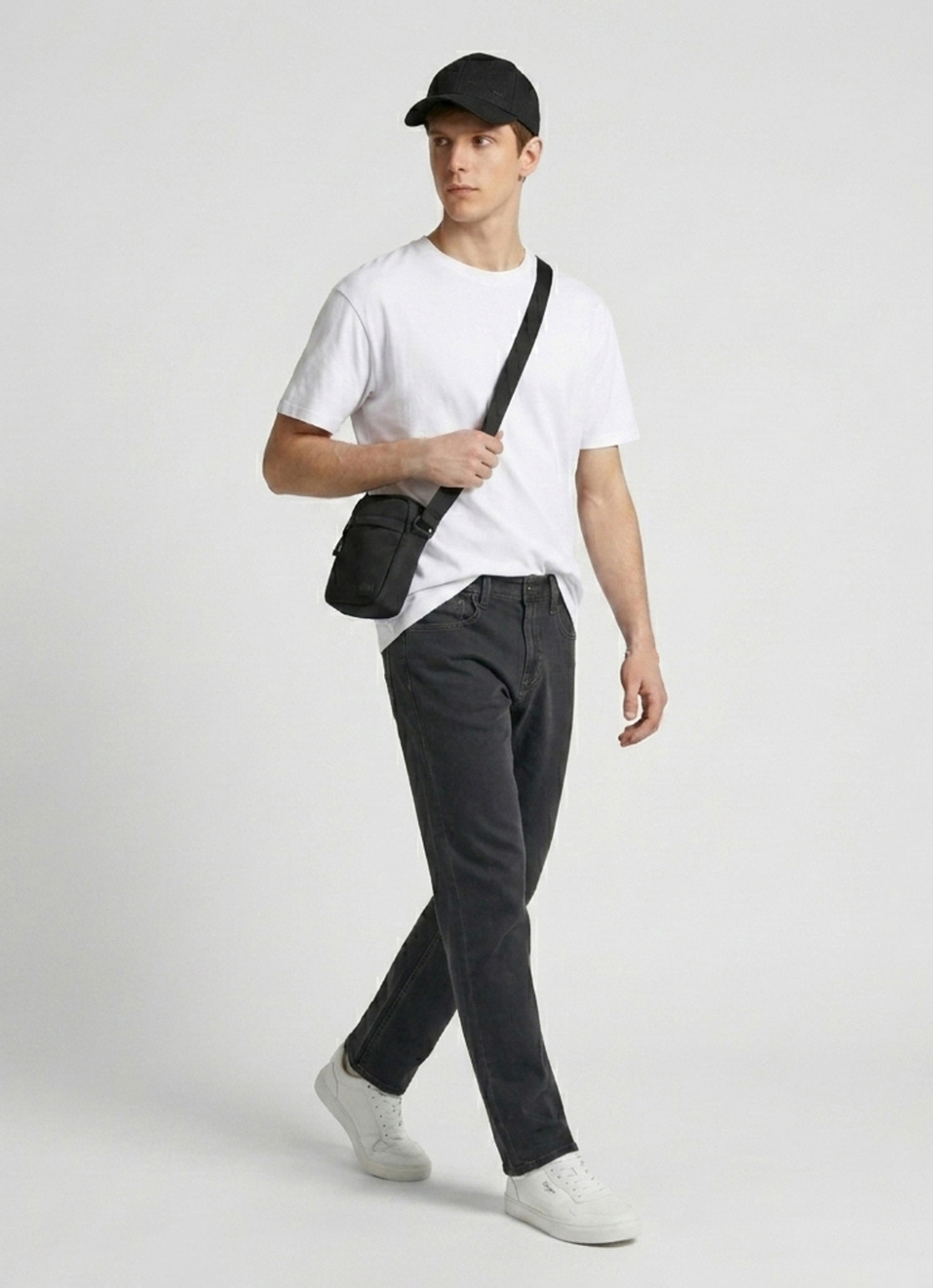 Men Grey Stretchable Jeans, , large image number 1