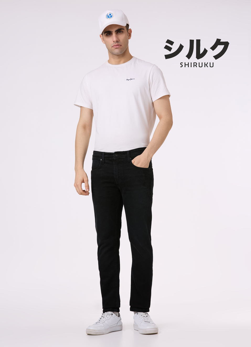 Men Black Low Rise Slim Fit Tapered Jeans, , large image number 0