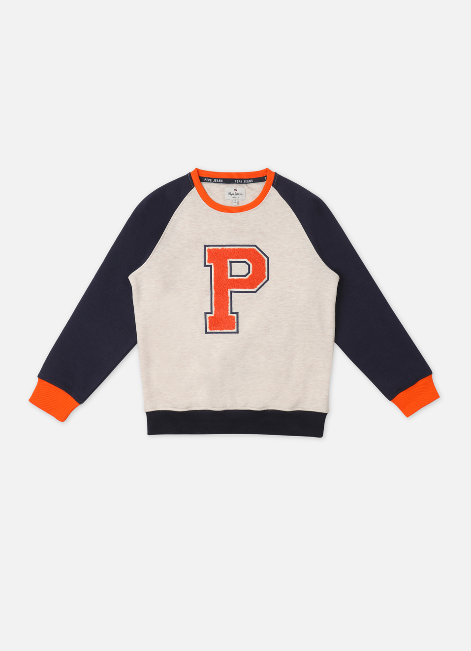 Boys Navy Raglan Sleeve Sweatshirt, , large image number 0