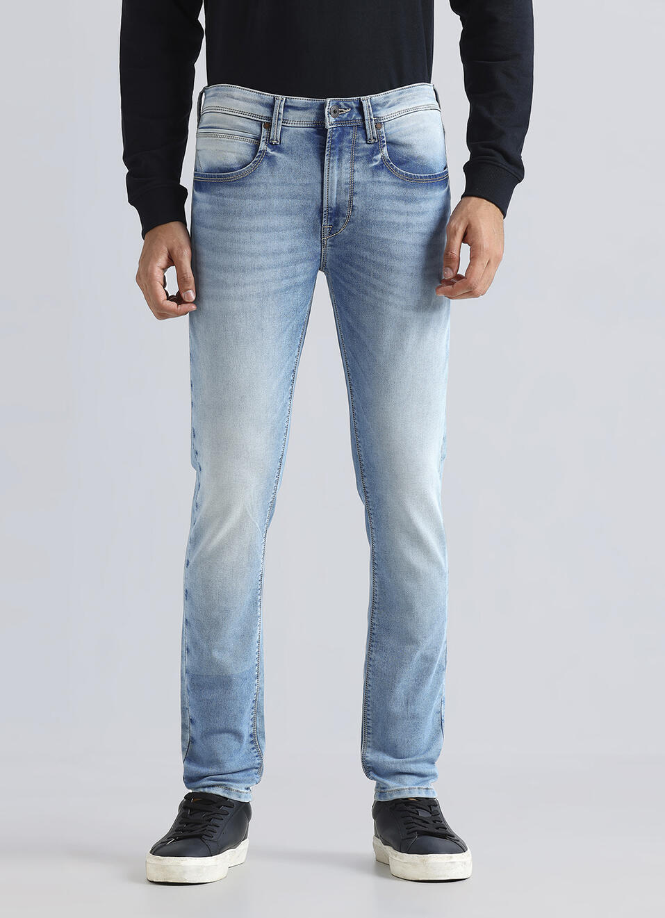 Chinox Blue Mid Waist Gymindigo Jeans, , large image number 2