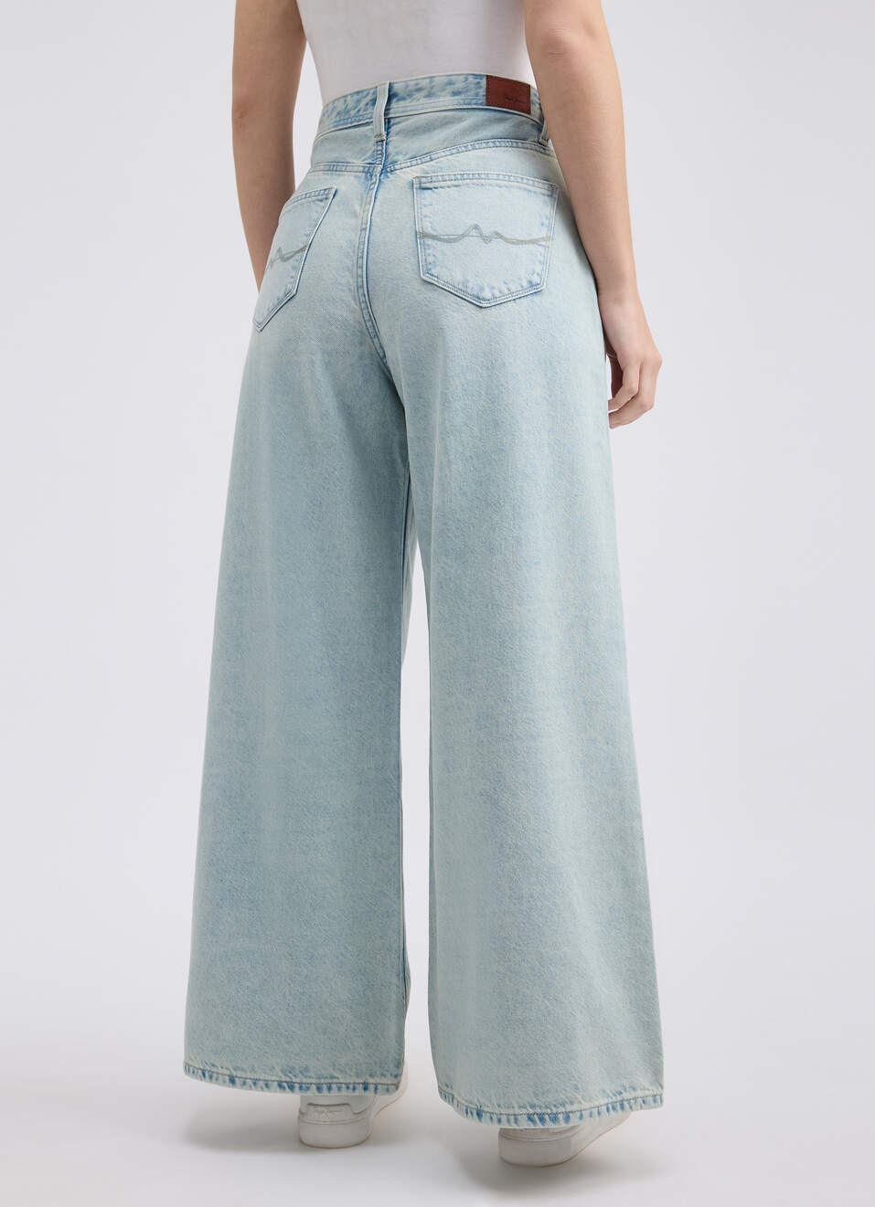 Women Blue Wide Leg Fit High Rise Jeans , , large image number 2