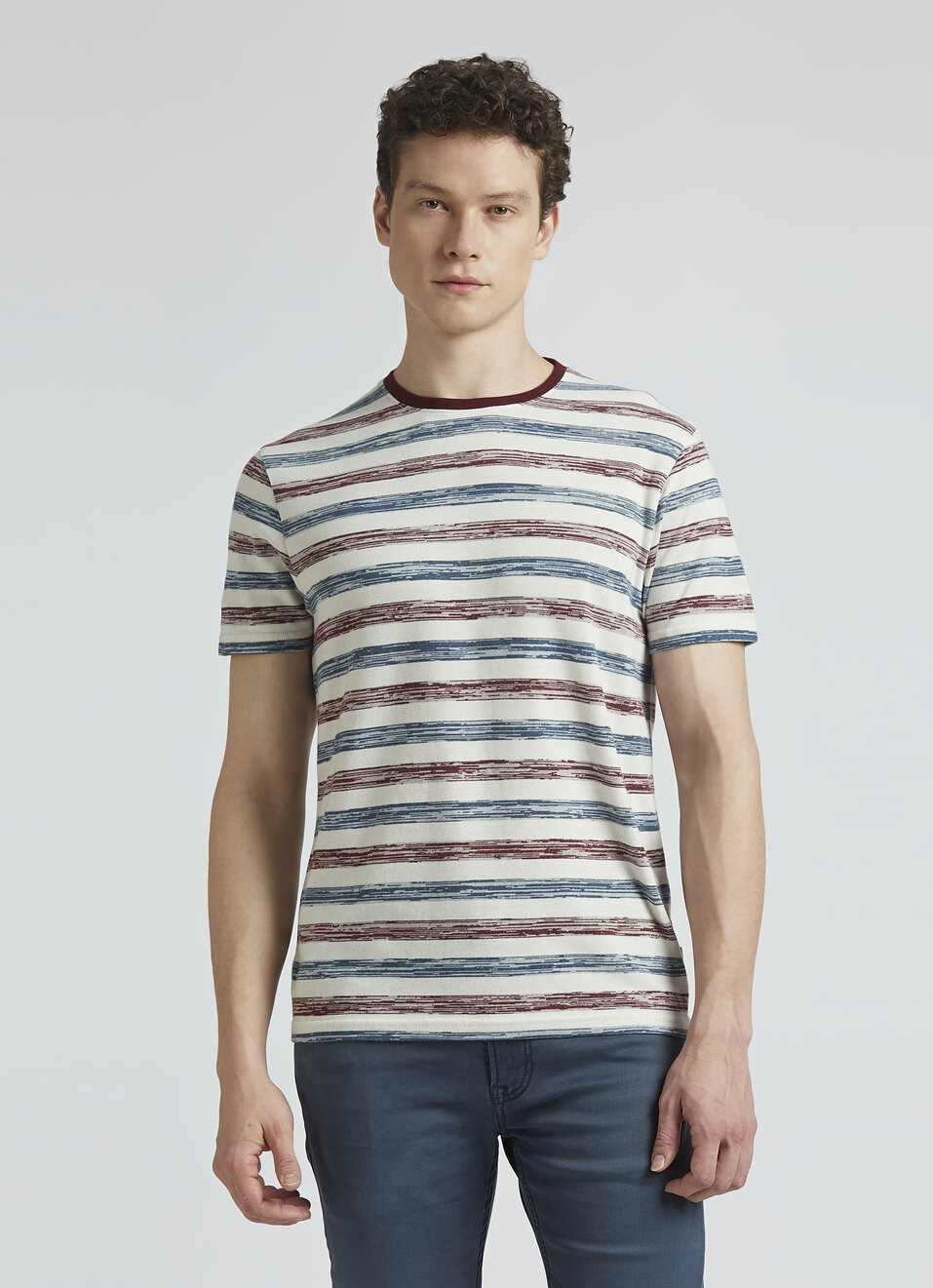 Green Stripes Short Sleeve T-shirt, , large image number 1