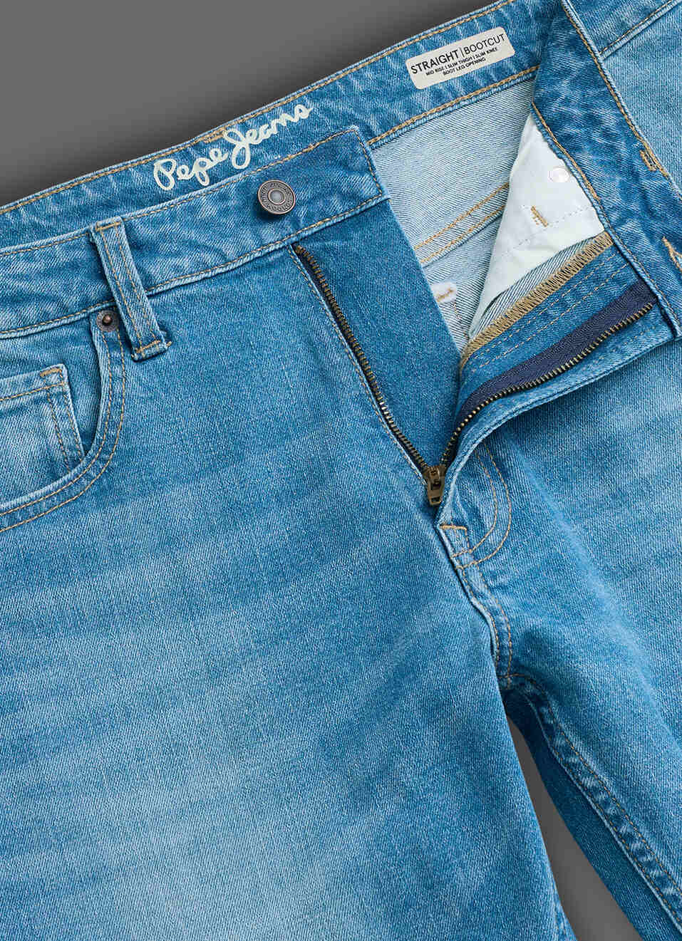 Men Light Wash Stretchable Bootcut Jeans, , large image number 6