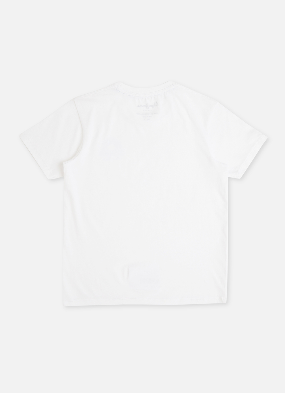 Boys White Beach Inspired Print Short Sleeve T-shirt, , large image number 1