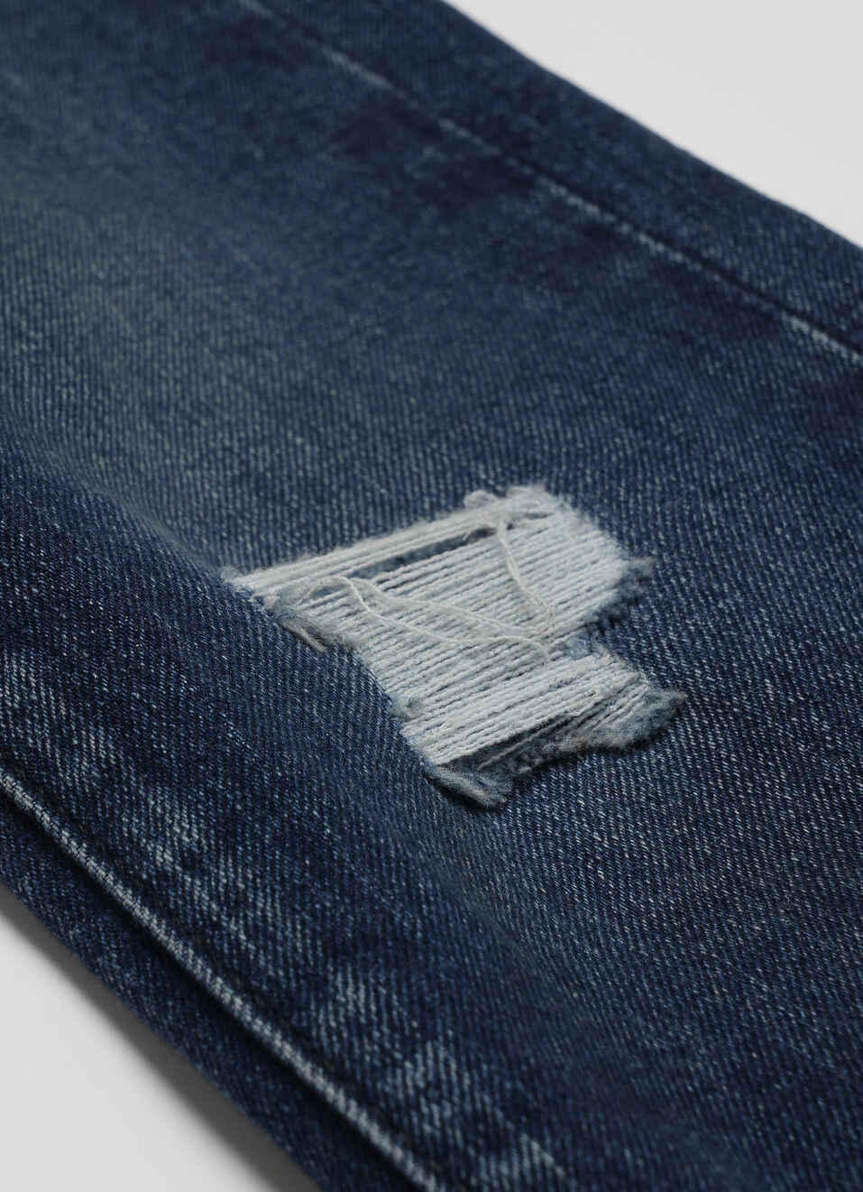 Boys Dark Blue Mid Rise Slim Fit Jeans, , large image number 3