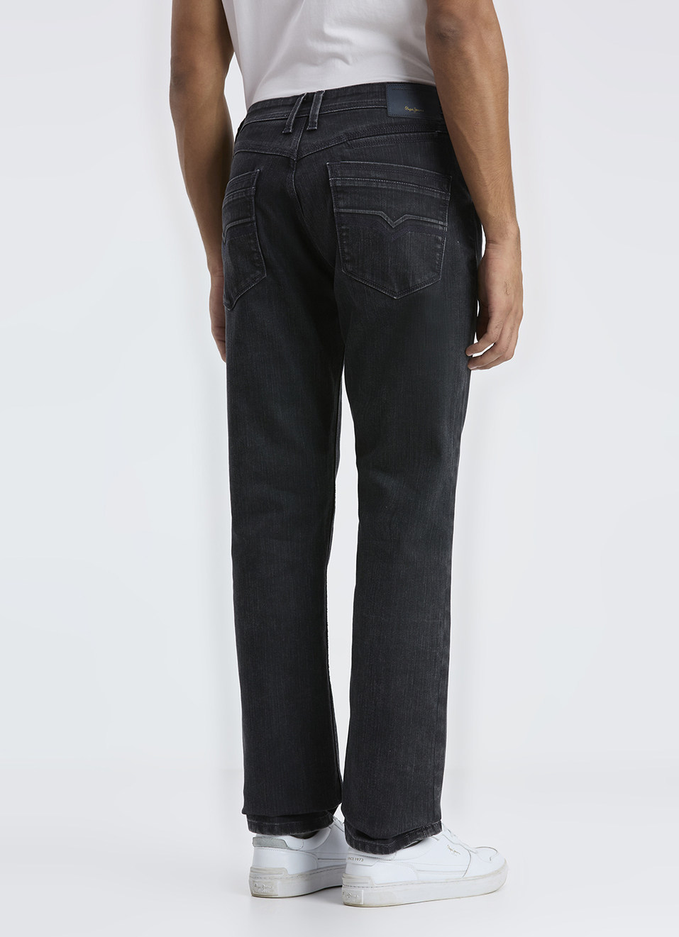 Men Blue Mid Rise Straight Fit Stretchable Jeans, , large image number 3