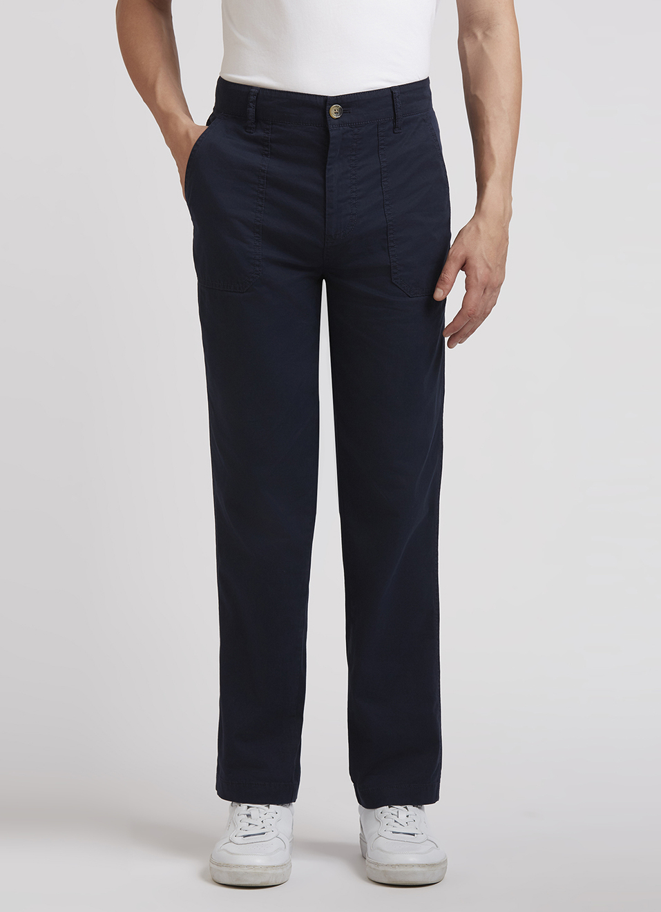 Navy Stretch Cargos, , large image number 2