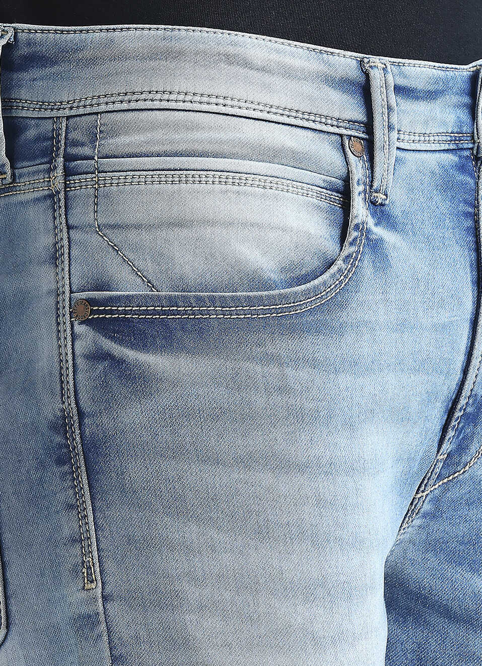 Chinox Blue Mid Waist Gymindigo Jeans, , large image number 4