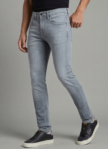 Men Grey Mid Rise Slim Fit Gymindigo Jeans