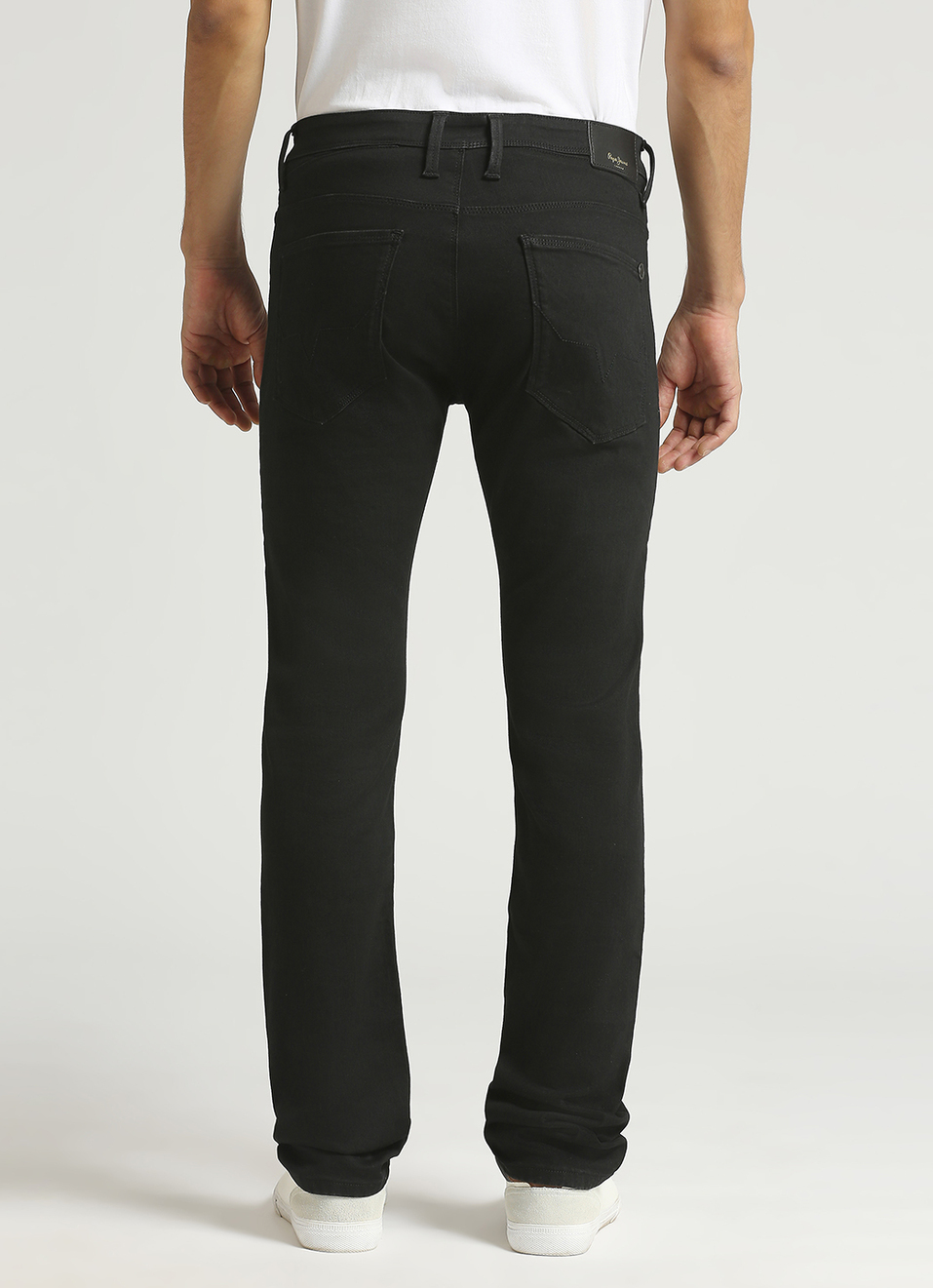 Vapour Black Mid Waist Powerflex Jeans, , large image number 3