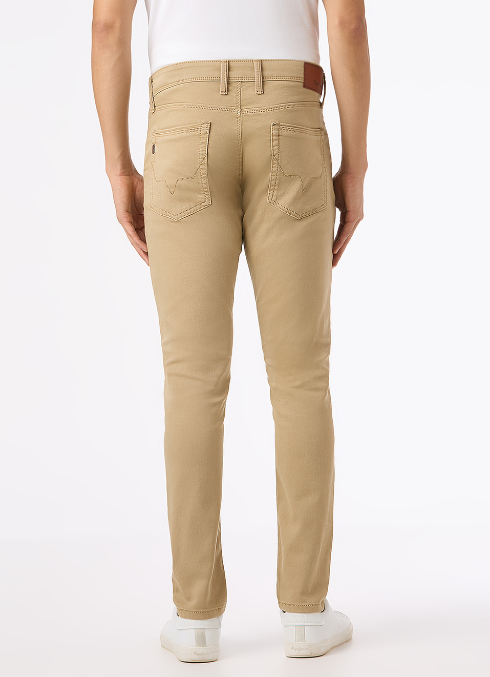 Men Khaki Mid Rise Slim Fit Gymindigo Jeans, , large image number 3
