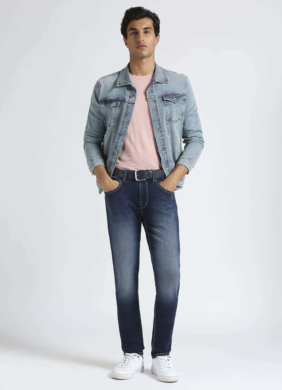 Chinox Blue Mid Waist Gymindigo Jeans, , large image number 1