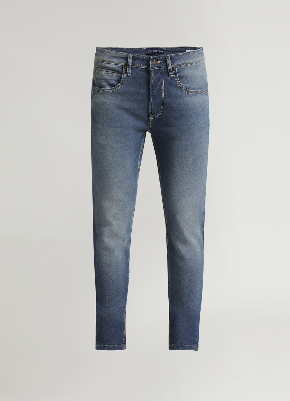 Chinox Light Blue Mid Rise Skinny Gymindigo Jeans, , large image number 6