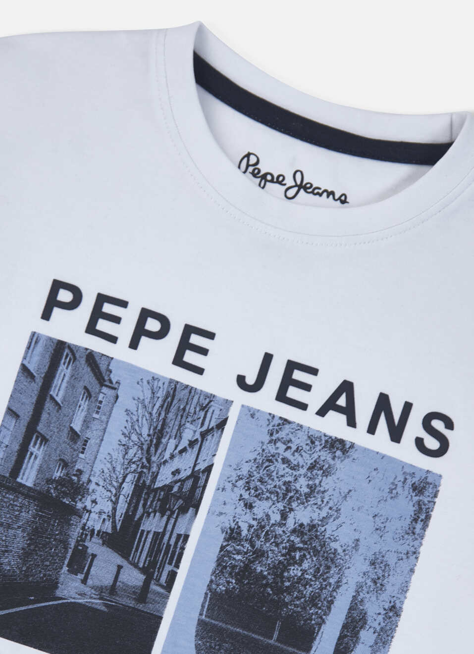 Boys White Graphic Print Short Sleeve T-shirt, , large image number 2