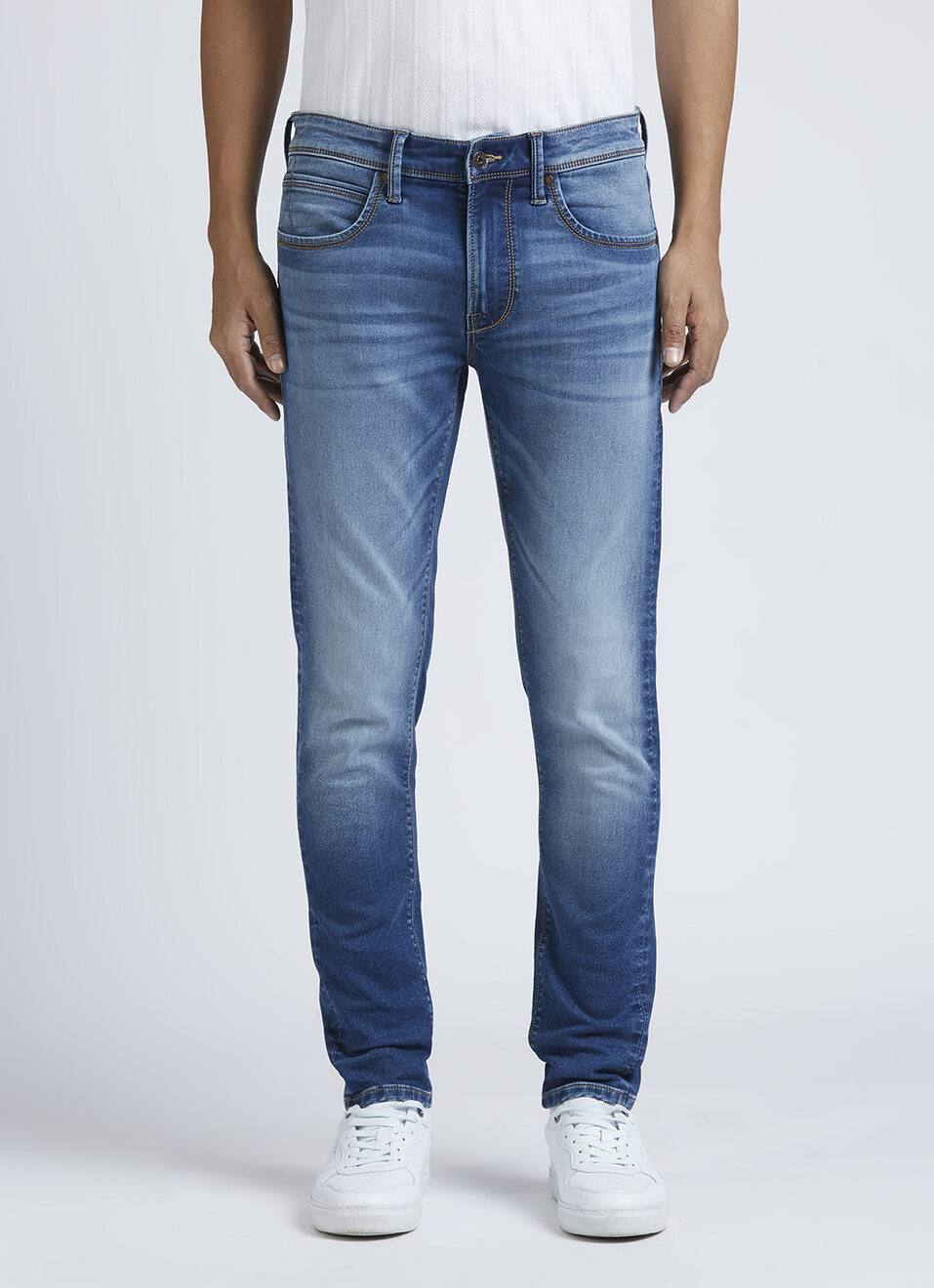 Chinox Blue Mid Waist Gymindigo Jeans, , large image number 6