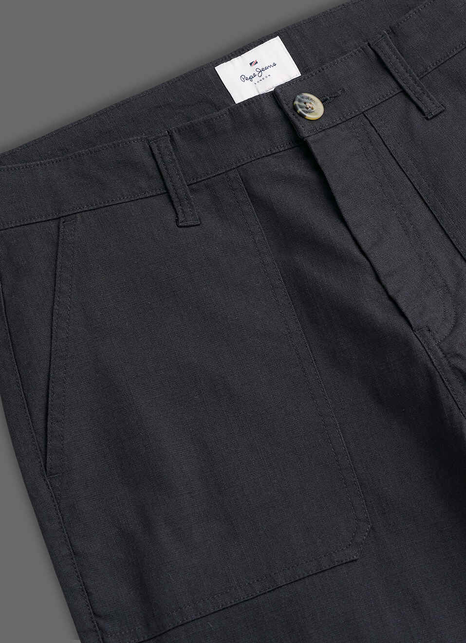 Men Black Straight Chinos, , large image number 5