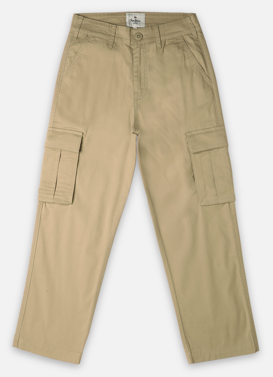 Boys Khaki Ultra Light Cargo Pants, , large image number 0