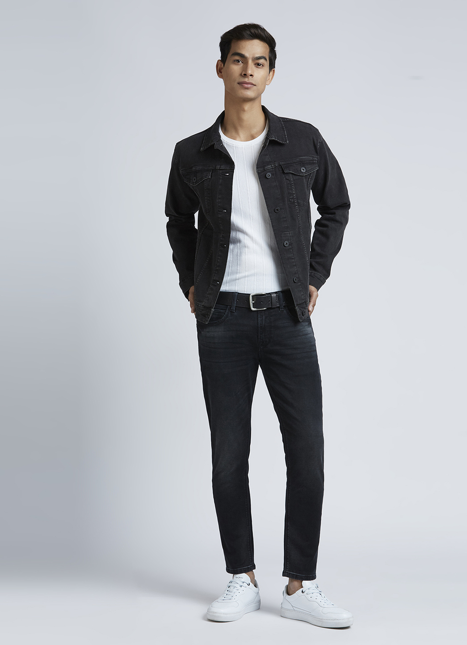 Oliver Black Mid Waist Gymindigo Ankle Jeans, , large image number 1