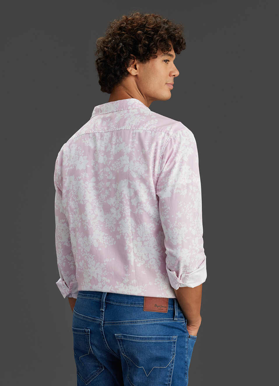 Men Beige Floral Printed Regular Fit Full Sleeve Casual Shirt, , large image number 6