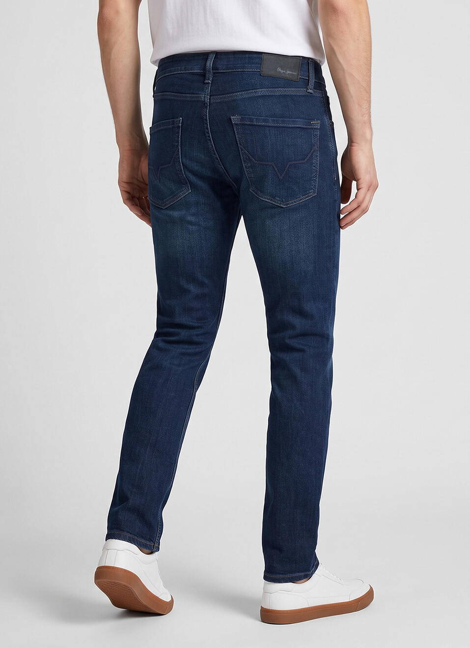 Men Blue Slim Fit Mid Rise Jeans, , large image number 3