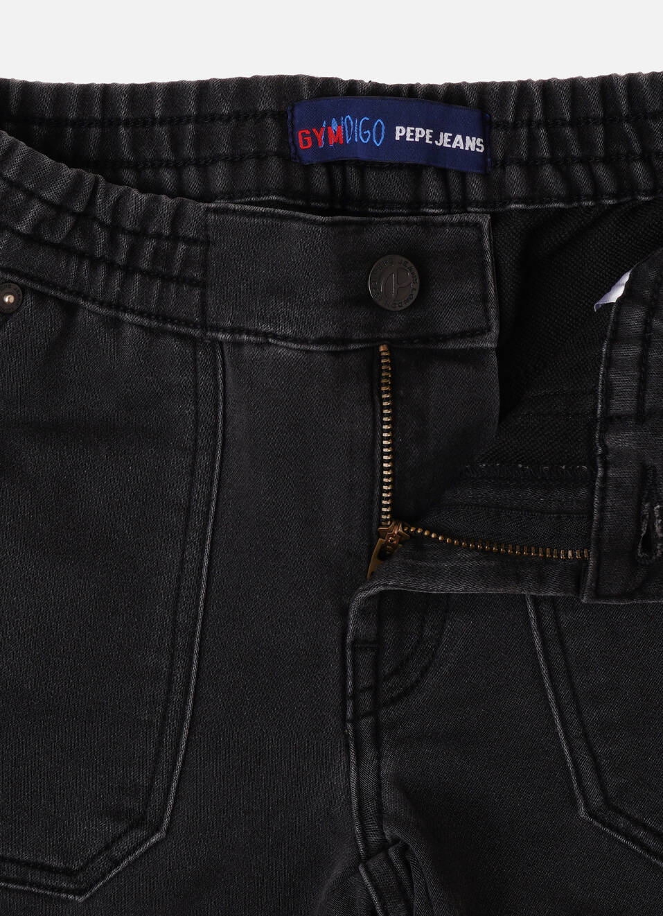 Boys Black Mid Rise Jogger Fit Elasticated Jeans, , large image number 3