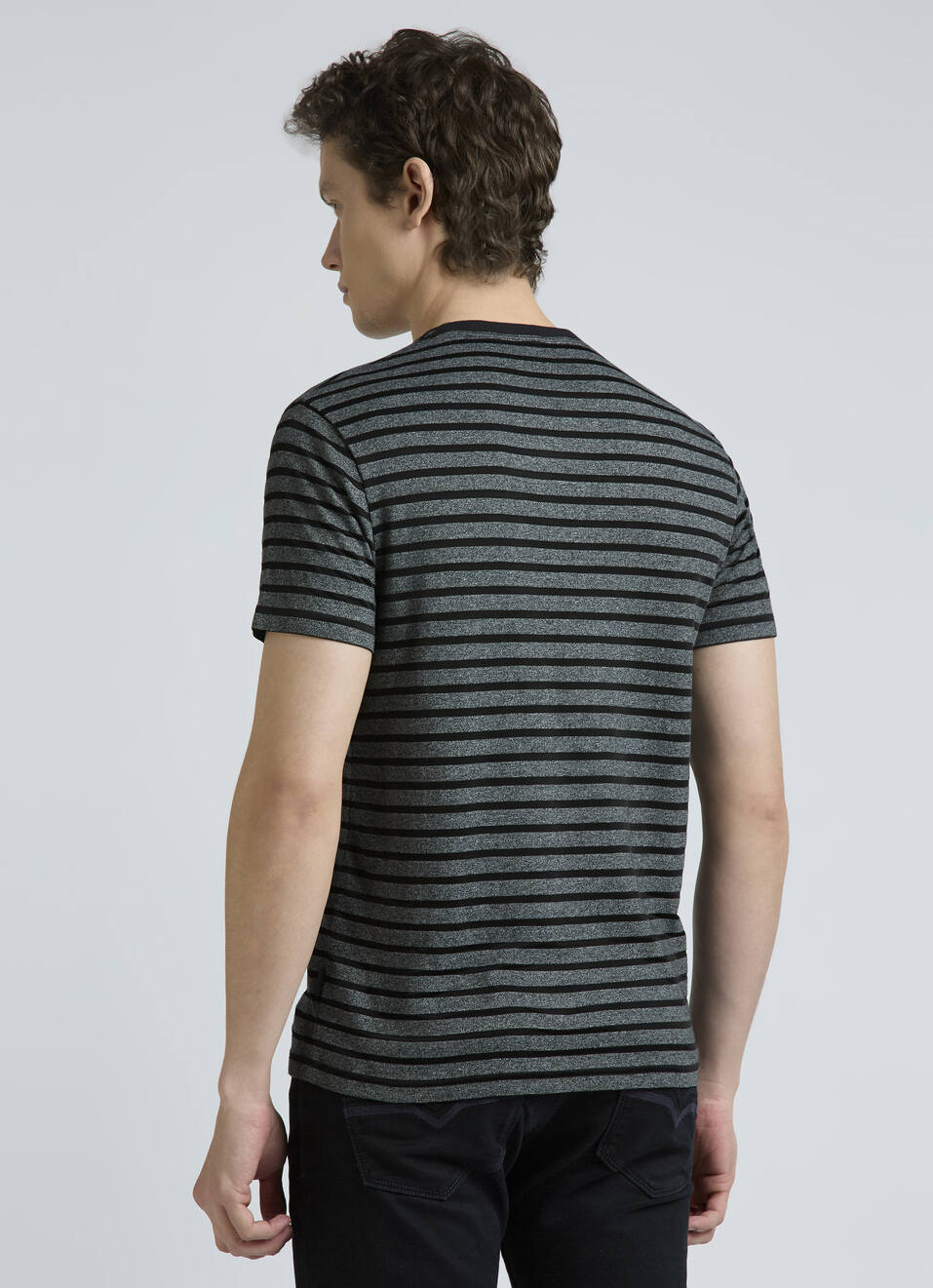 Black Stripes Short Sleeve T-shirt, , large image number 2