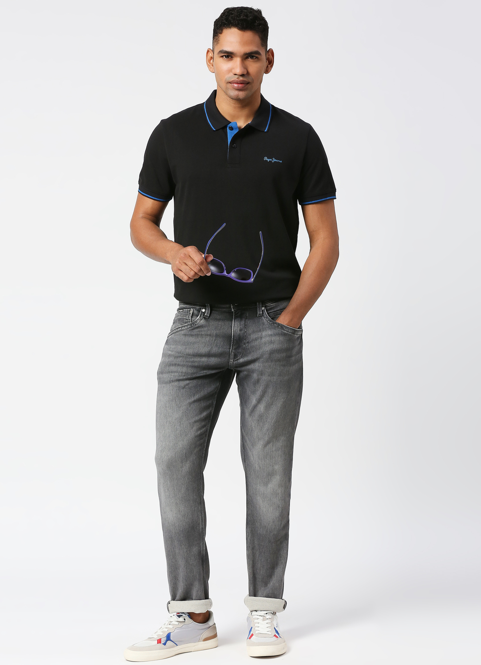 Track Straight Fit Jeans, , large image number 0