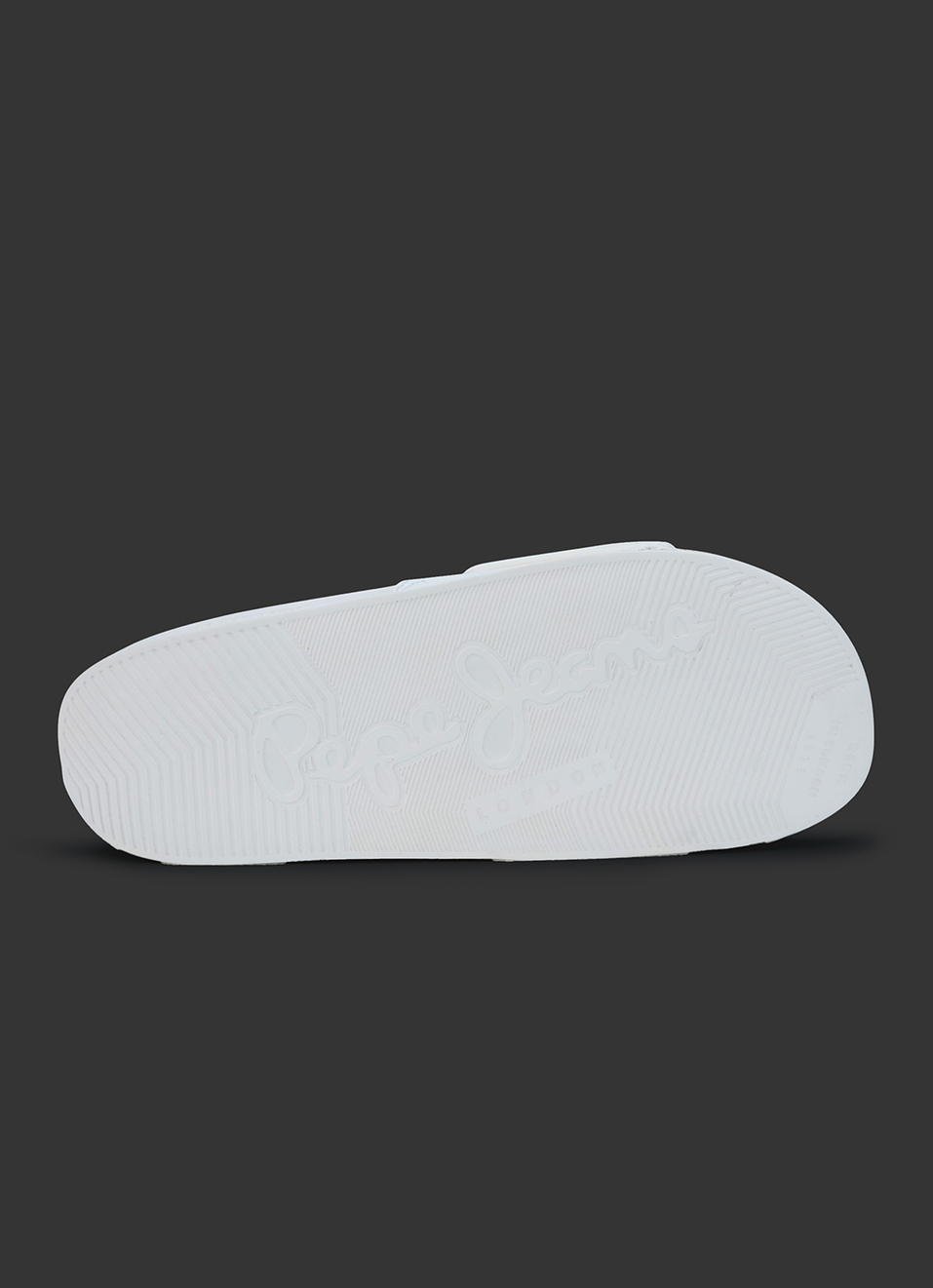 Men White Solid Velcro Strap Slides, , large image number 6