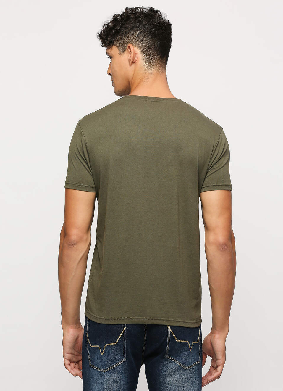 Green Graphic Print Short Sleeve T-shirt, , large image number 2