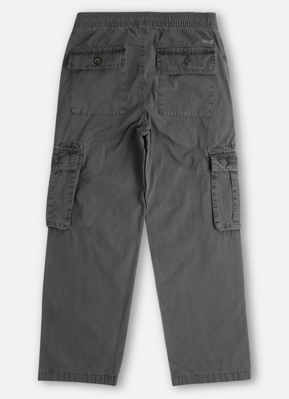 Boys Grey Brand Print Stretch Cargo Pants, , large image number 1