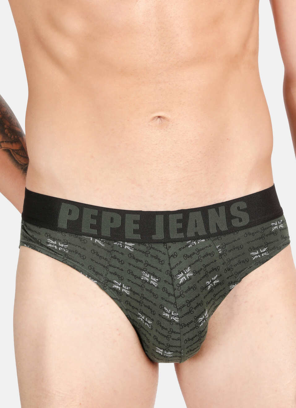 Green Printed Briefs, , large image number 5