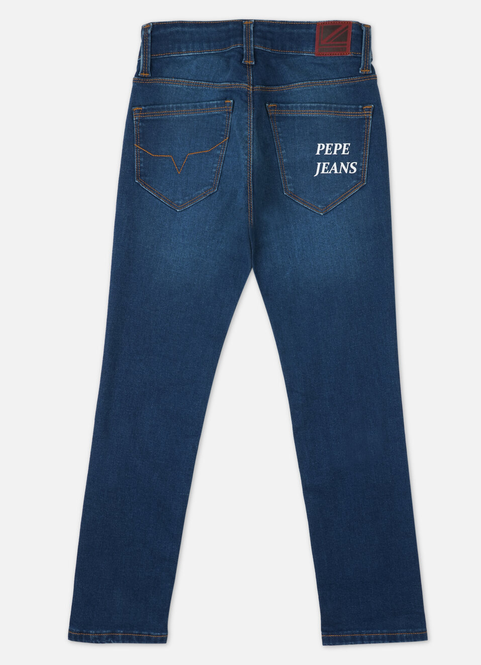 Boys Cash Dark Blue Mid Rise Slim Fit Powerflex Jeans, , large image number 1