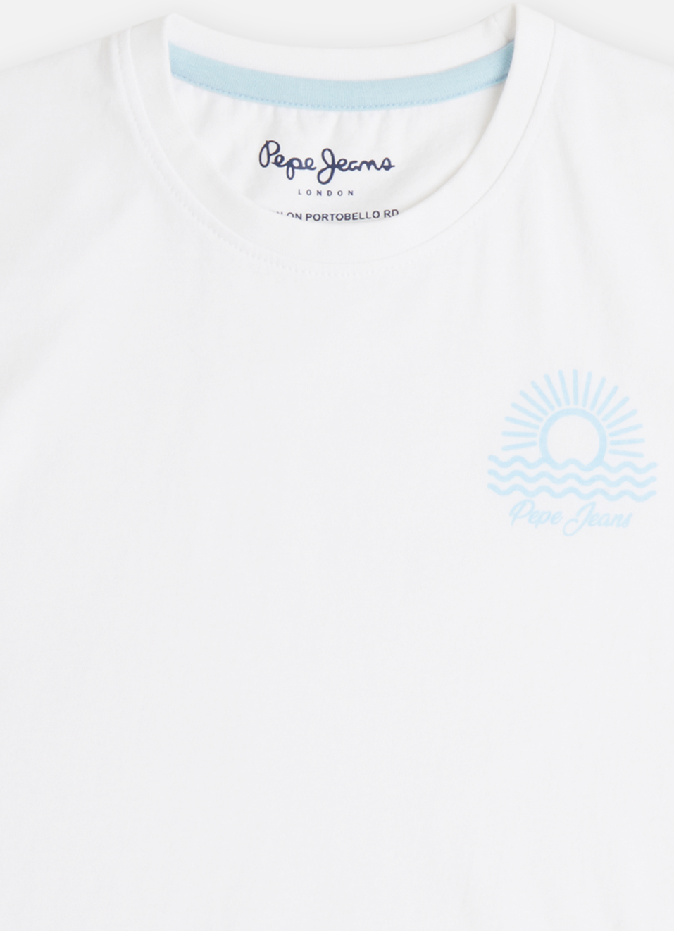 Boys White Beach Inspired Print Short Sleeve T-shirt, , large image number 2