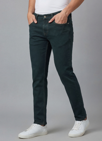 Men Blue Skinny Fit Ankle-length Jeans