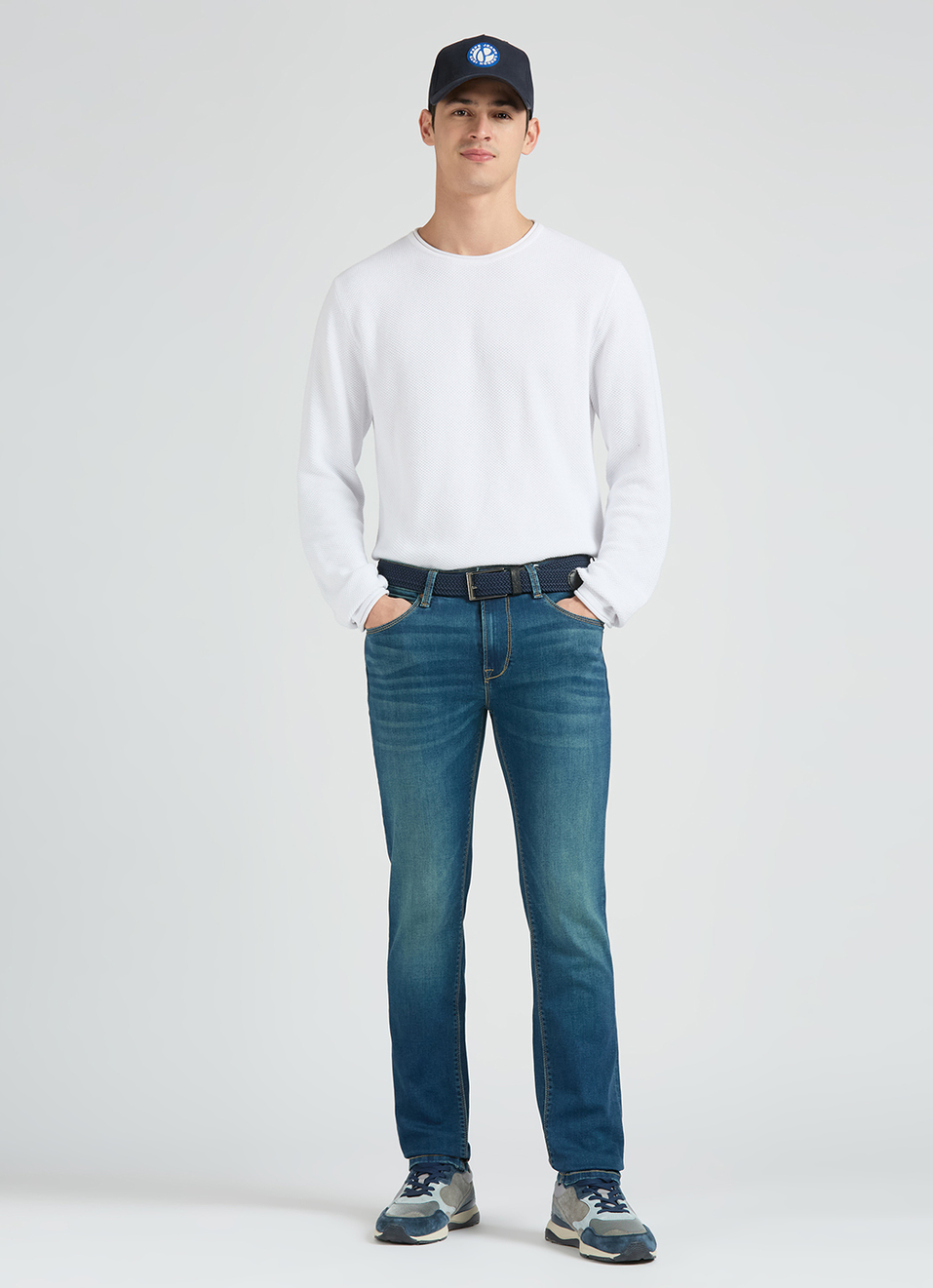 Scott Blue Low Rise Skinny Jeans, , large image number 1
