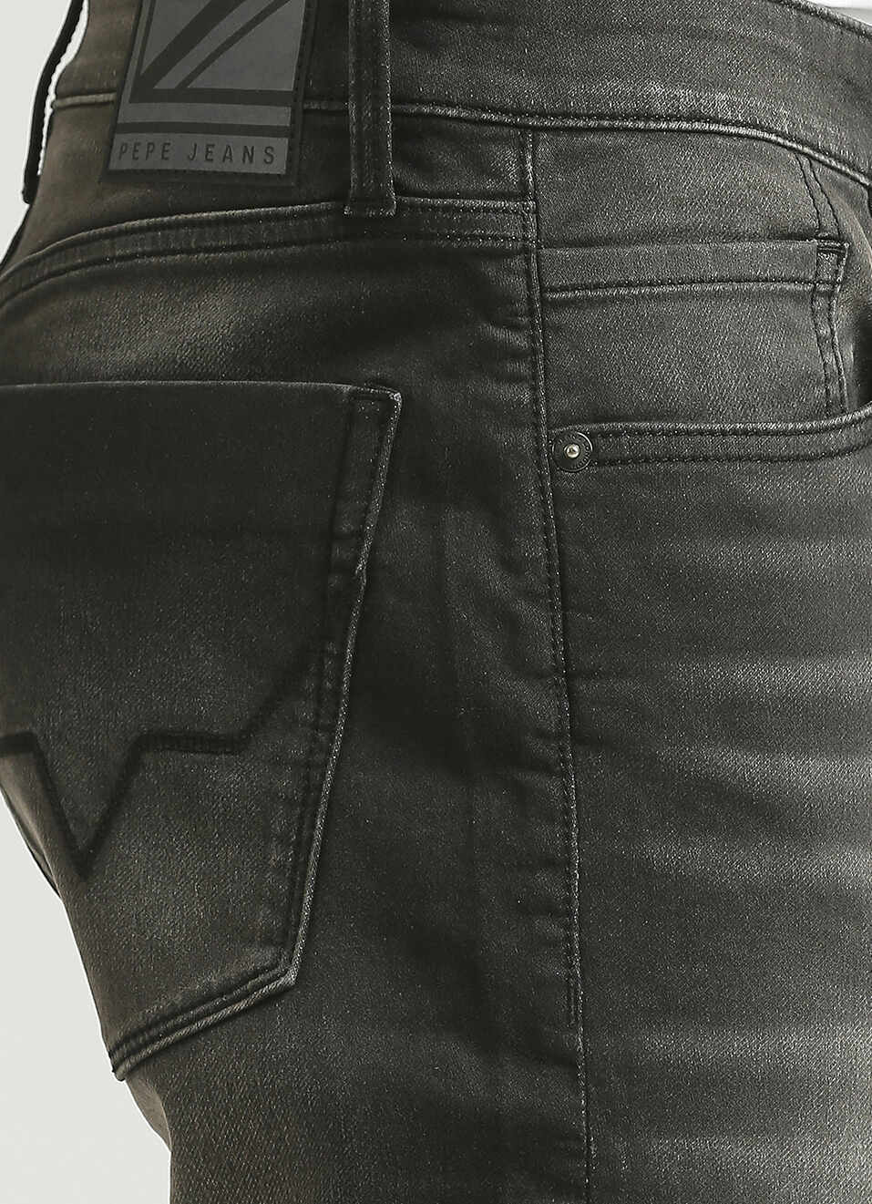 Chinox Black Mid Rise Slim Fit Shorts, , large image number 4