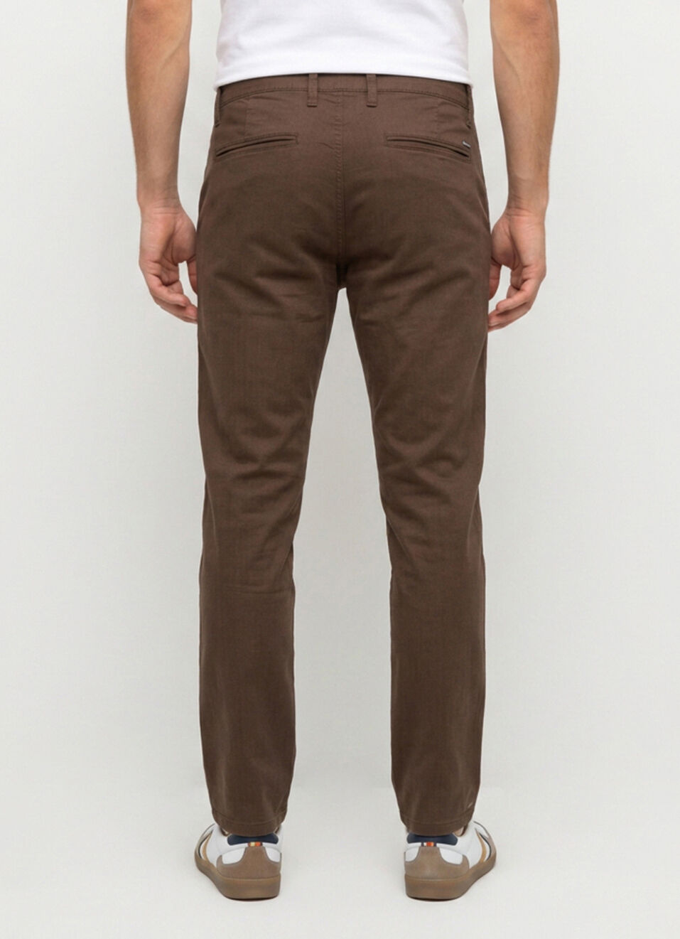 Men Brown Straight Chinos, , large image number 3